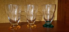Set di 3 bicchieri colorati per acqua