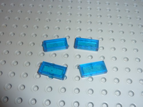 Lego trblue tile 1x2 - trblue, ref