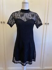 Abito Donna Vestito Corto Pizzo Nero Dolce E Gabbana D&G Dress Black S M L