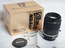 Nikon Micro 105mm f2.8 AI-S AIS Nikkor + Scatola Box MINT Condition COME NUOVO