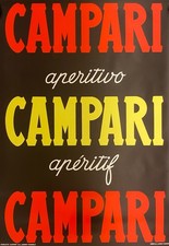 Anonymous, c.a. 1959 - CAMPARI CAMPARI CAMPARI - Original vintage affiche