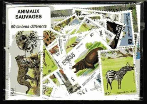 Animali selvatici timbri - animali,