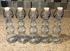 Set 5 rare bottiglie vetro