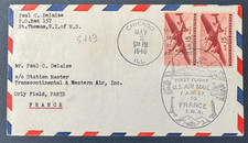 1° Volo US AIR MAIL TWA Per