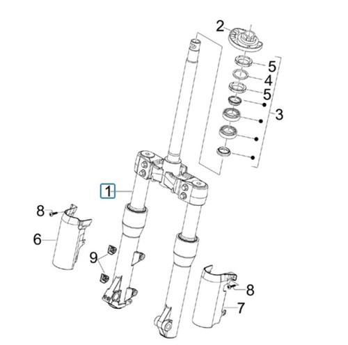 600455 forcella anteriore - 600455,