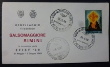 FDC - ANNULLO ESP. FILATELICA SCAUT - SALSOMAGGIORE RIMINI - 1969