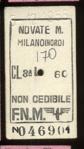 Biglietto treno ferrovia - treno,