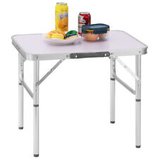 Tavolo Campeggio Picnic Alluminio 60x45x50 Pieghevole Valigetta Piano Formica
