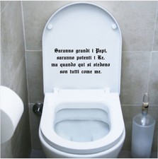 wall stickers adesivo wc sanitari bagno frase water toilette locale bar a0283