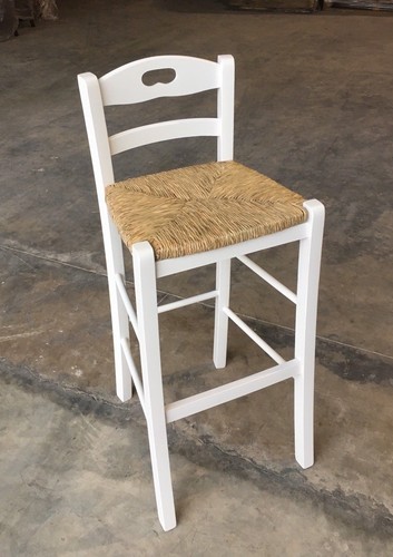 Sedia sgabello paglia snack - sgabello,