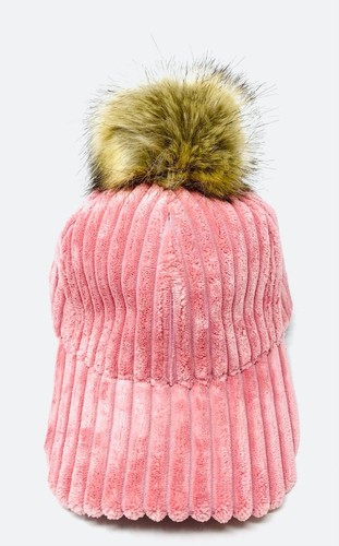 Cappello ciniglia con pon - in,