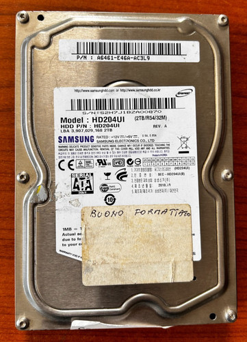 Hard disk 2tb samsung hd204ui - hard,