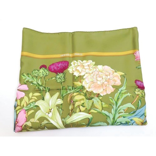 Sciarpa hermes seta - 100, verde