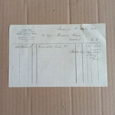 1883 Luigi Bisi Negoziante Legname Badia Polesine Fattura  L530