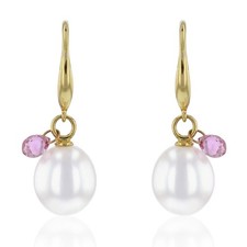 Orecchini Con Perle Bianche E