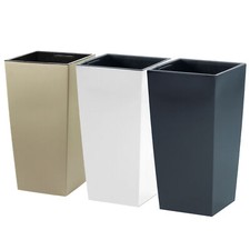 Vaso quadrato Alto Liscio Fioriera moderna Urbi sistema di irrigazione