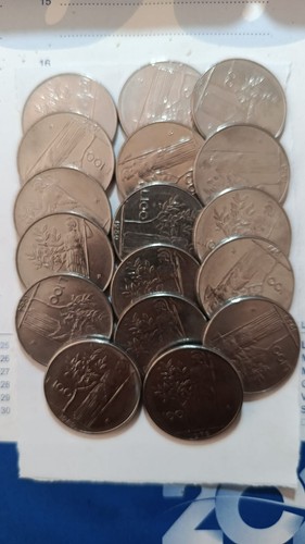 Diciassette monete 100 lire - diciassette,