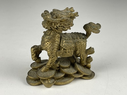 Statua bronzo qilin cinese - in,