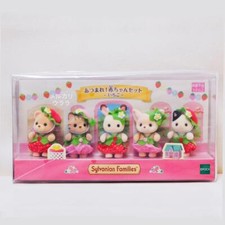 Sylvanian Families Fragola Neonati Set 5 Personaggi Esclusivi Calico Critters NUOVO