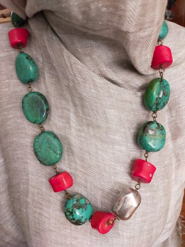 Collana anni con coralli - collana,