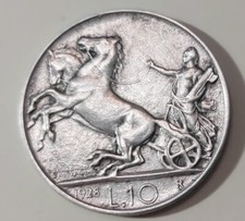 10 LIRE 1928 1 ROSETTA