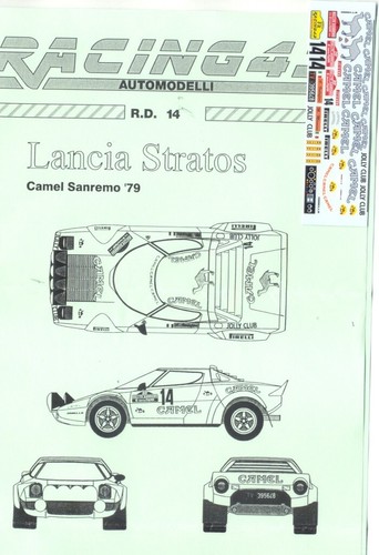 Decal lancia stratos - 1/43,