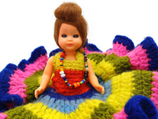 VINTAGE DOLLS - CELLULOIDE - DAMINA ANNI '60 - MADE IN ITALY