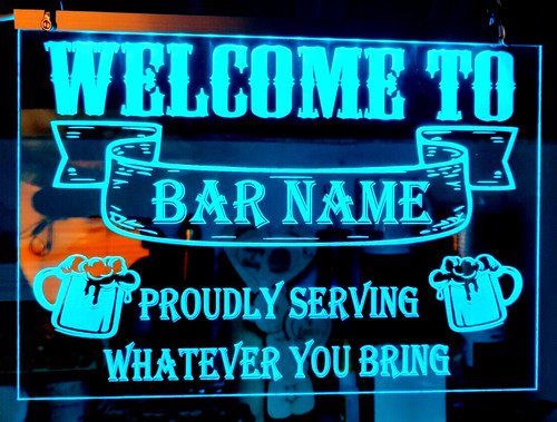 Insegna bar personalizzata - insegna,