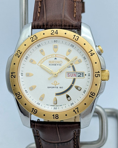Seiko kinetic sports 5m43 - sports,