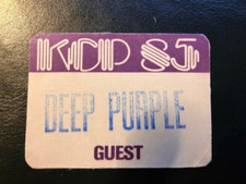 DEEP PURPLE NICE STADE DE L'OUEST 11.07.85 ORIGINAL GUEST PASS