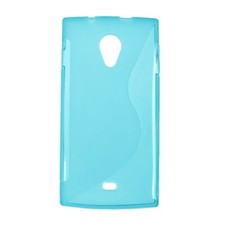 Cubot X6, Cover in silicone satinata Azzurro semitrasparente