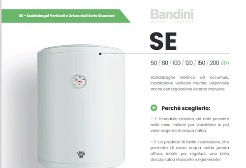 Scaldabagno bandini elettrico - scaldabagno,