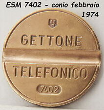 1974 GETTONE TELEFONICO ESM 7402 in gettoni da telefono di raro medaglia token @