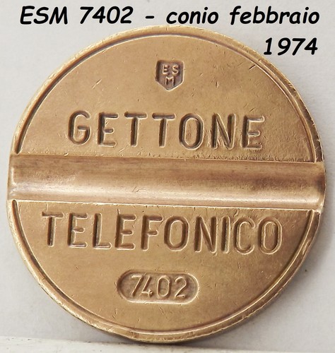 1974 gettone telefonico esm - gettone,