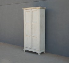 Armadio stipo dispensa due ante con tre ripiani laccato Shabby Chic, L 90 cm!