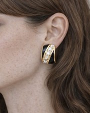 Orecchini dior anni nero - orecchini,