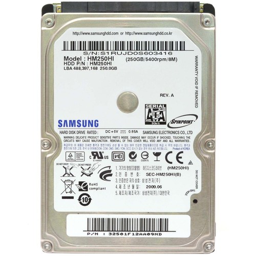 Hard disk 250gb samsung sata - disk,