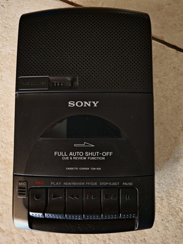 Sony cassette corder - sony, cassette‑corder