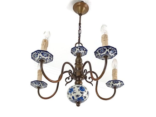 Lampadario vintage delft blu - lampadario,