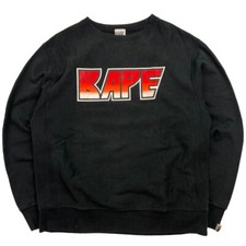 Felpa Bape Kiss nera e rossa