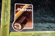 Vecchio Adesivo HiFi Video Foto Film Telecamera TV Obiettivi MAKINON