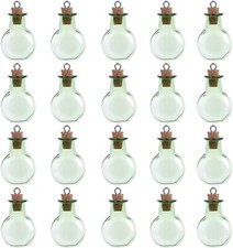 20 Mini Bottiglie di Vetro con