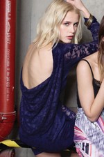 Abito ricamato nudo pizzo