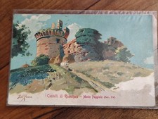 POGGIOLO FORLI CESENA CARTOLINA FP COLORATA VGT 1929 ILLUSTRATA DAL POZZO