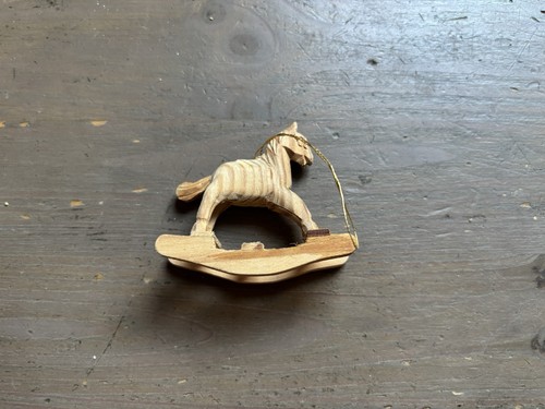 Cavallo dondolo legno - a,