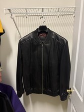 Giacca in pelle di Murano nera