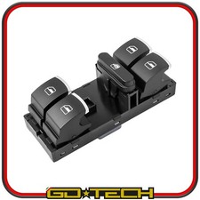 PULSANTIERA ALZACRISTALLI VW GOLF 5 6 POLO PASSAT TIGUAN TOURAN JETTA CROMATO