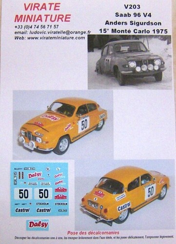 V203 saab rallye - 96, 15°