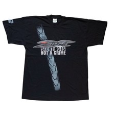 Stunt MBK Scooter 90s Vintage T Shirt Size XL Screen Stars Stunting Not A Crime