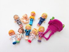 Vintage Polly Pocket piccolo fascio di bambole imperfette Bluebird